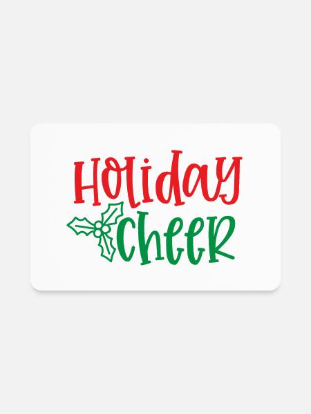 Holiday Cheer - Rectangle Magnet - white - Front