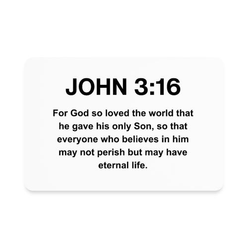 John 3:16 Christian Apparel – Bible Verse Clothing - Rectangle Magnet