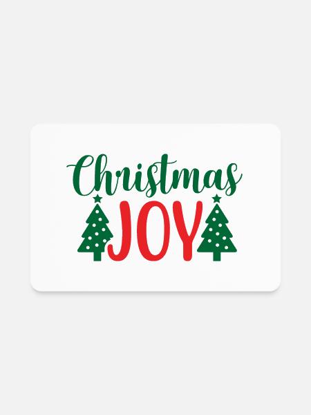 Christmas Joy - Rectangle Magnet - white - Front