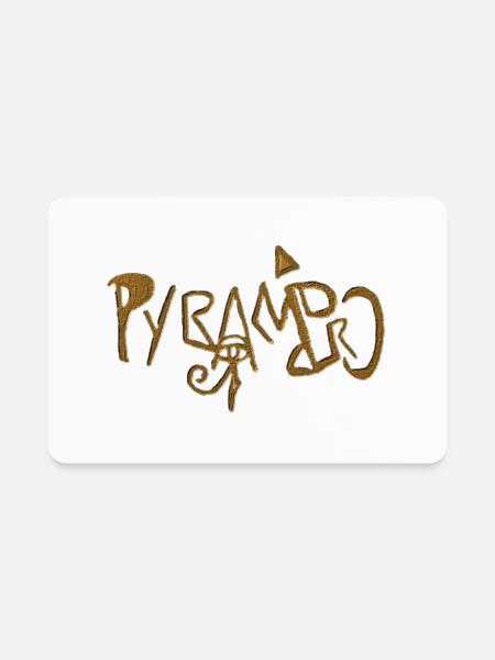 PYRAMID PRO (PRODUCTS) - Rectangle Magnet - white - Front