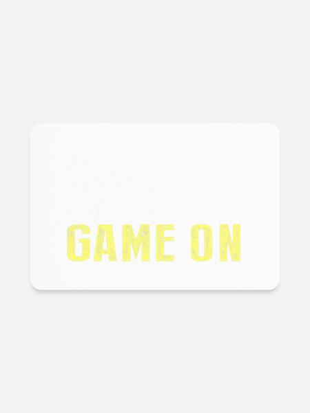 Game On Chess Master Chess Set Chess Pieces - Rectangle Magnet - white - Front