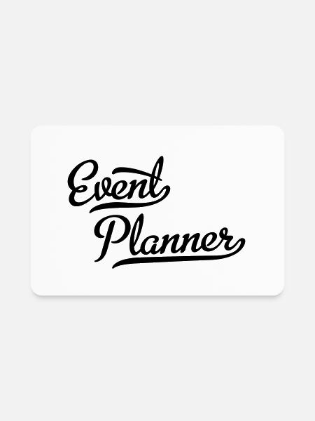 Event Planner - Rectangle Magnet - white - Front