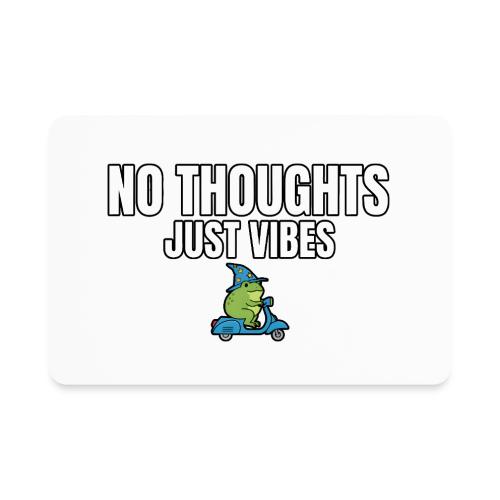 No Thoughts Just Vibes Funny Frog Shirt - Rectangle Magnet