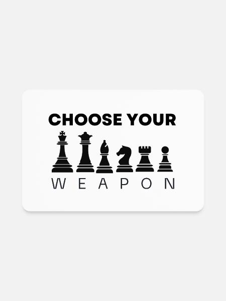 Chess - Rectangle Magnet - white - Front