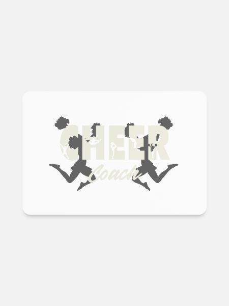 Cheer Coach In Cheer Text - Rectangle Magnet - white - Front