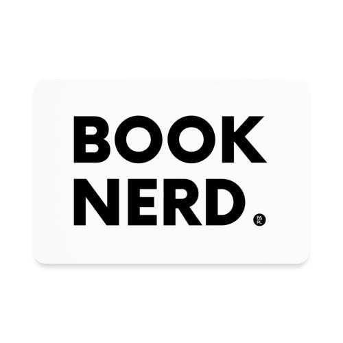 Book Nerd in Black - Rectangle Magnet