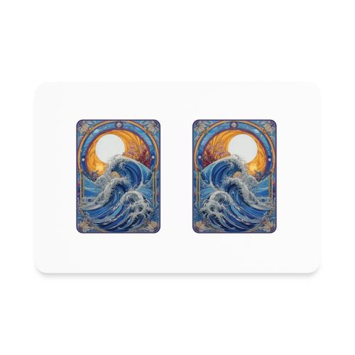 Art Nouveau Wave - Rectangle Magnet