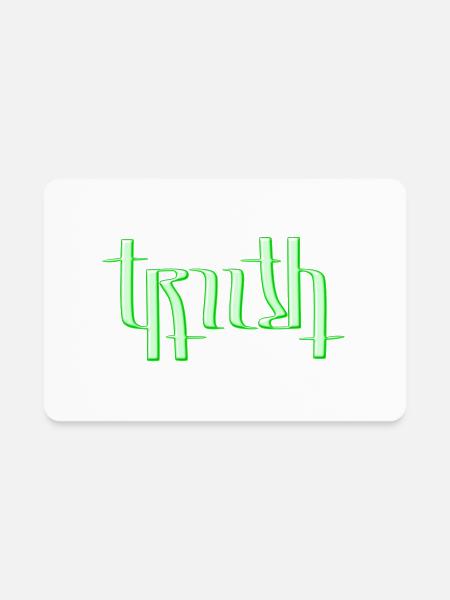 TRUTH - Rectangle Magnet - white - Front