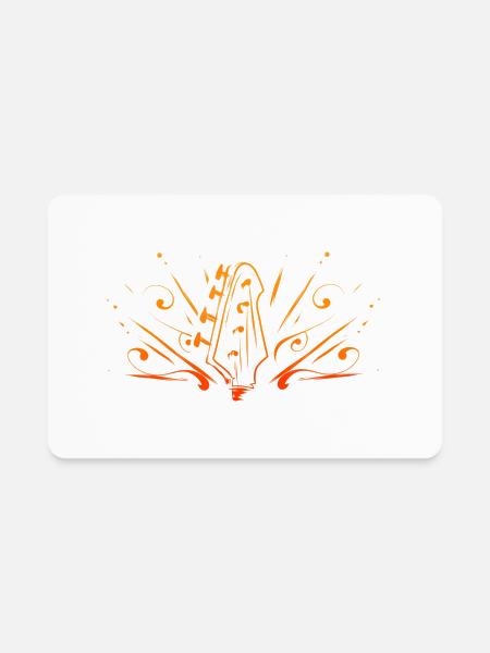 Bass Player Bassist Guitarist Bass Guitar Vintage - Rectangle Magnet - white - Front