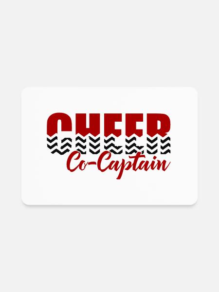 Cheer Captain - Rectangle Magnet - white - Front