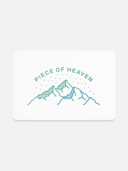 Piece Of Heaven - Rectangle Magnet - white - Front