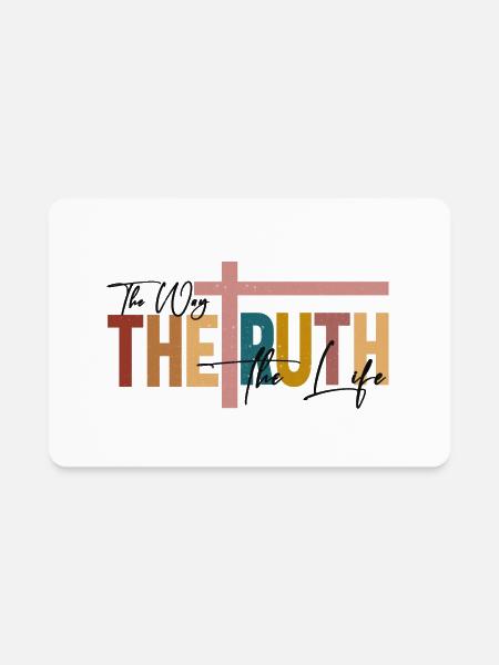 THE TRUTH - Rectangle Magnet - white - Front