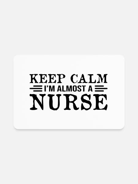 Keep Calm Nurse - Rectangle Magnet - white - Front