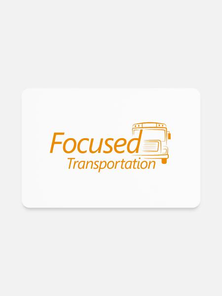 NSY Focused Transportation - Rectangle Magnet - white - Front