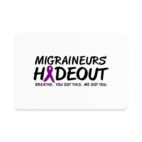 migraineurs hideout 2022 blk - Rectangle Magnet