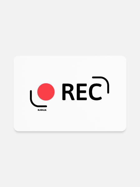Djogja Record - Rectangle Magnet - white - Front