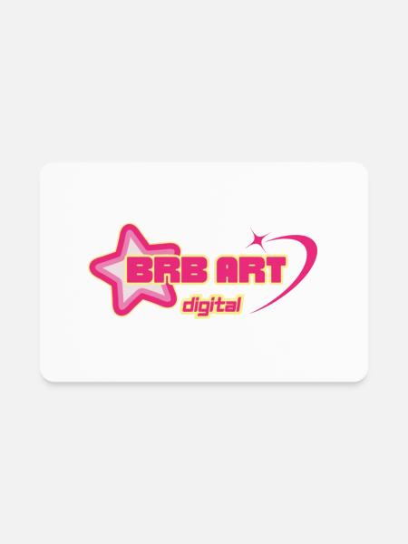 brb art digital - Rectangle Magnet - white - Front