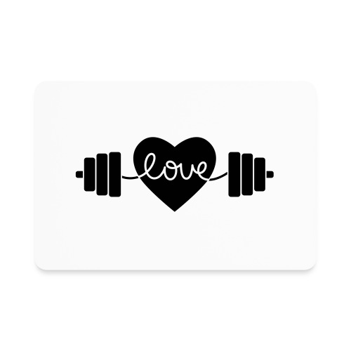 Power Lifting Love - Rectangle Magnet