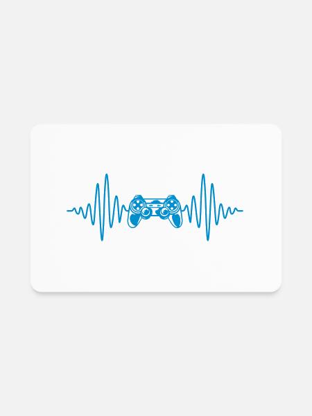 frequency console retro controller - Rectangle Magnet - white - Front