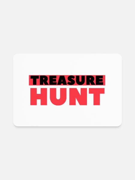 TREASURE - Rectangle Magnet - white - Front