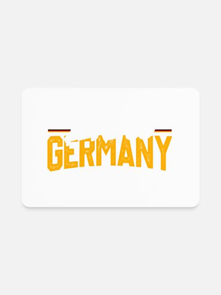 Women Soccer Germany - Rectangle Magnet - white - Front