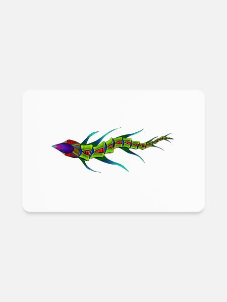 ALIEN TRANSPORT - Rectangle Magnet - white - Front