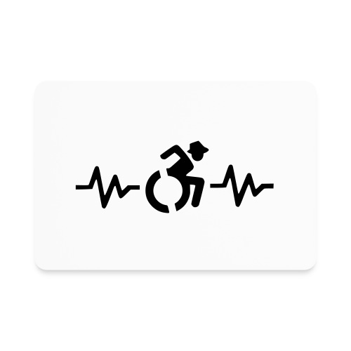 Wheelchair heartbeat, for wheelchair users # - Rectangle Magnet
