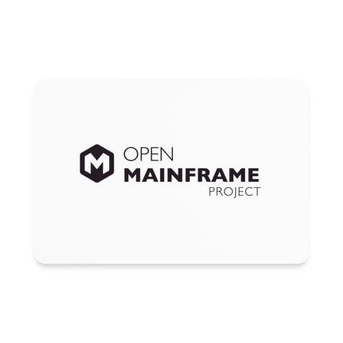 Open Mainframe Project - Black Logo - Rectangle Magnet