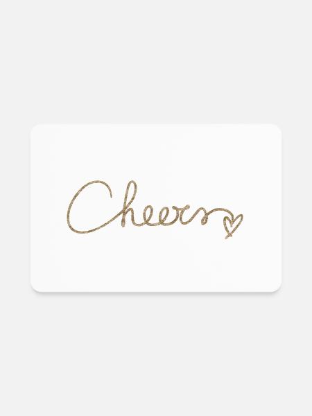Cheers - Rectangle Magnet - white - Front