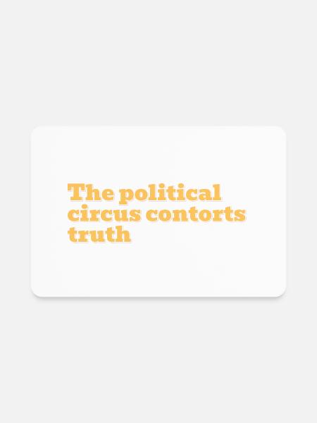 Contortionist Truth - Rectangle Magnet - white - Front