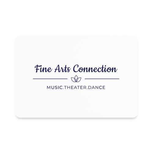 Fine Arts Connection Logo - Rectangle Magnet