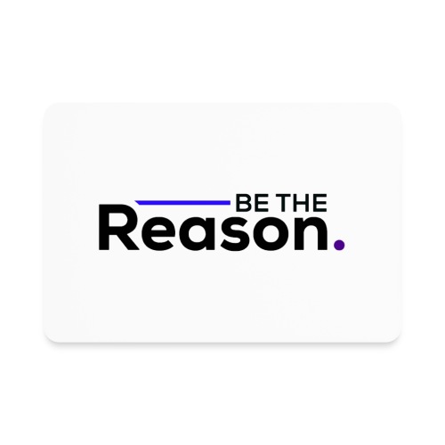 Be the Reason Logo (Black) - Rectangle Magnet