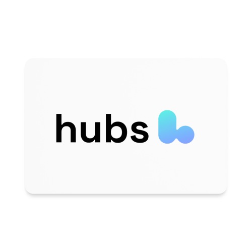 Hubs Logo on light 4000x1000 - Rectangle Magnet