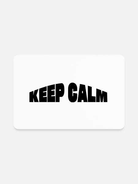 KEEP CALM - Rectangle Magnet - white - Front