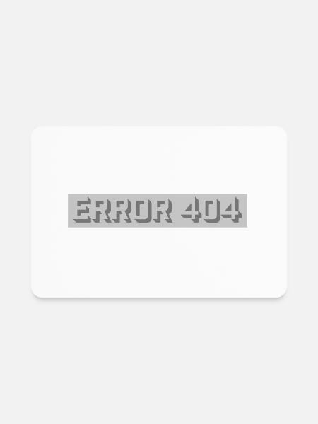 computer nerd error 404 - Rectangle Magnet - white - Front