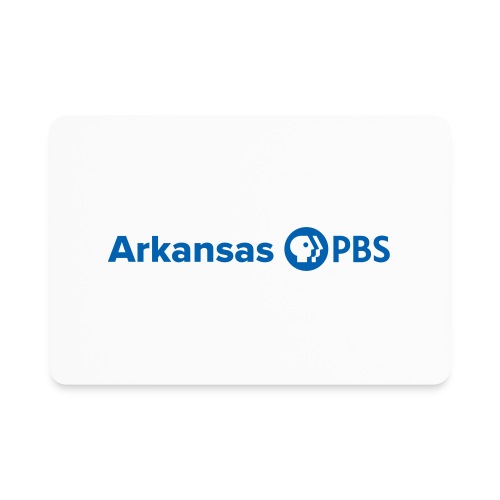 Arkansas PBS blue white - Rectangle Magnet