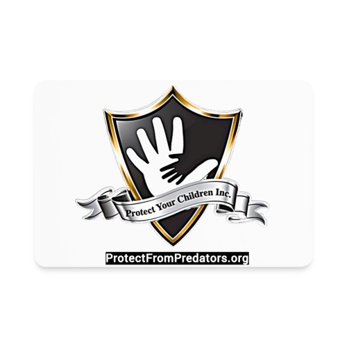 Protect Your Children Inc Shield and Website - Rectangle Magnet