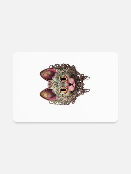 Fantasy Cat - Rectangle Magnet - white - Front