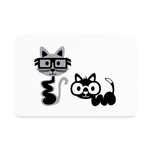 Big Eyed, Cute Alien Cats - Rectangle Magnet