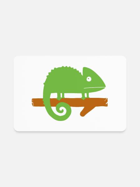 Chameleon Irony - Rectangle Magnet - white