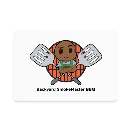 Backyard SmokeMaster BBQ Logo - Rectangle Magnet