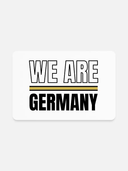 We Are Germany - Rectangle Magnet - white - Front