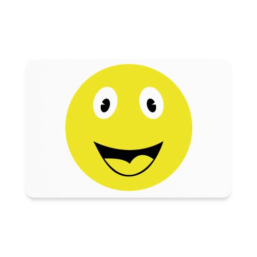 Yellow Happy Face Print - Rectangle Magnet