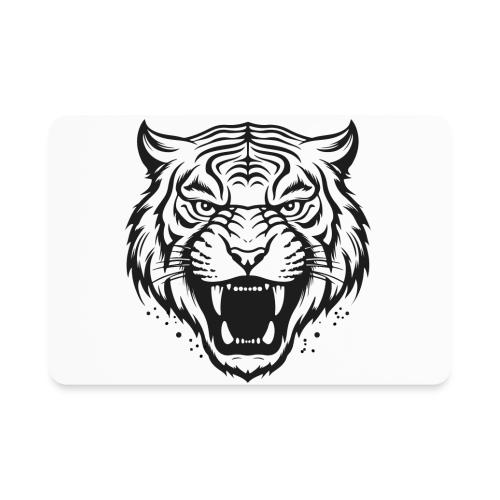 Wild Tiger Fashion, the fury of the feline tiger. - Rectangle Magnet