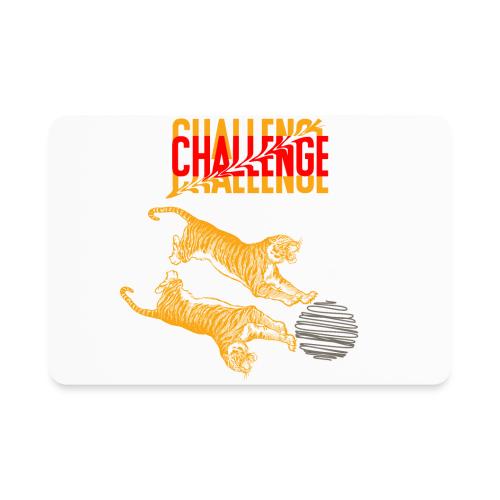 Double tiger fashion, jungle feline animals. - Rectangle Magnet