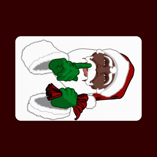 African American Santa Black Santa Clause - Rectangle Magnet