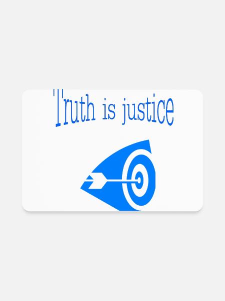 Truth is Justice Arrow - Rectangle Magnet - white - Front