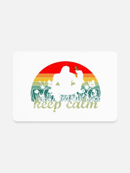 Keep Calm - Rectangle Magnet - white - Front