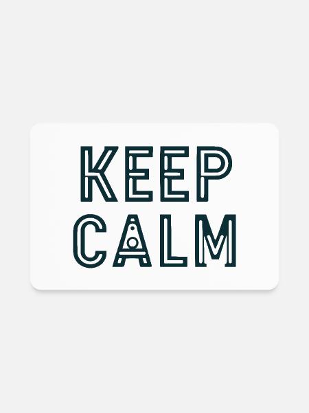 KEEP CALM - Rectangle Magnet - white - Front