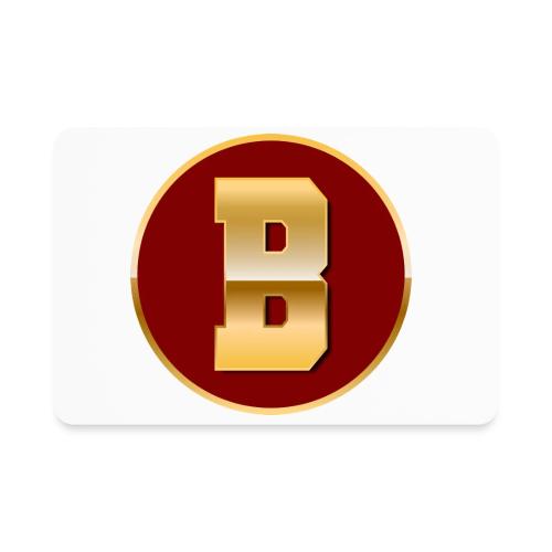 Letter B – Capital Varsity Alphabet Monogram - Rectangle Magnet